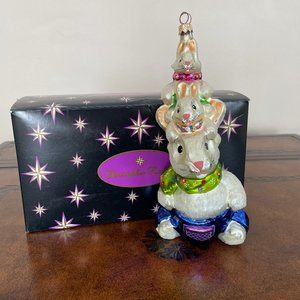 Vintage Bunny Ornament By Christopher Radko